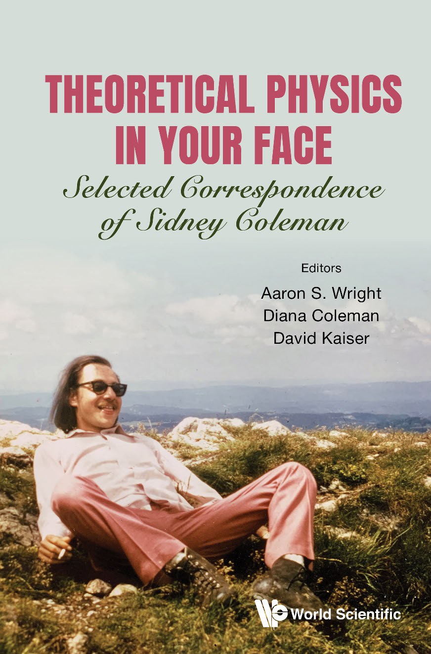 Book cover showing Coleman relaxing on a mountaintop in pink pants and sunglasses