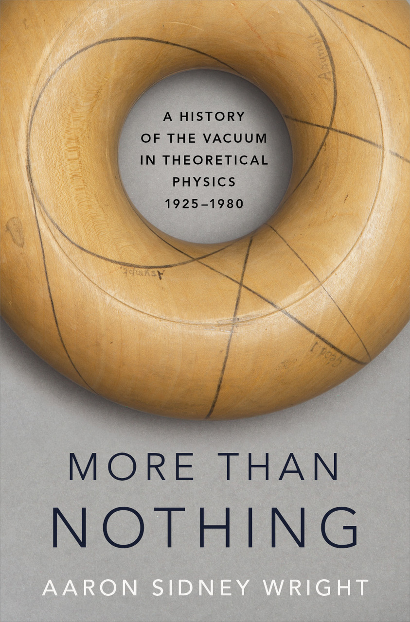 Book cover of More than Nothing, showing a wooden mathemtical model of a torus